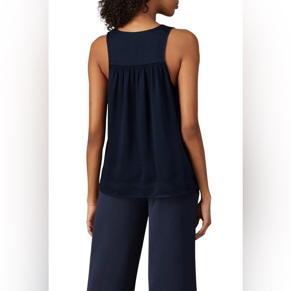 Joie Navy Sleeveless Buttoned Tank Top - Picture 3 of 12
